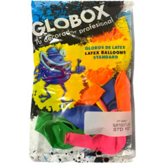 GLOBOX FLUO 15" X 25 UNIDADES SURTIDOS - comprar online
