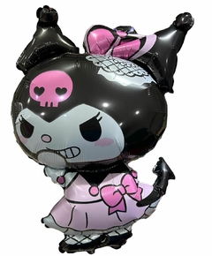 GLOBO METALIZADO 20" KUROMI VESTIDO ROSA