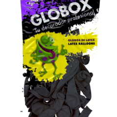 GLOBOX PERLADO 9" X 25 UNIDADES NEGRO - comprar online