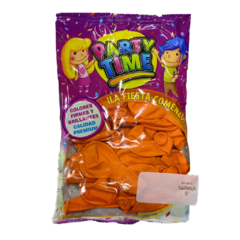 PARTY TIME STANDARD 9 X 50 UN. NARANJA - comprar online