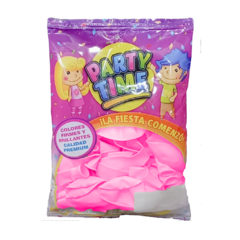 PARTY TIME PERLADO 12" X 25 UN. ROSA - comprar online