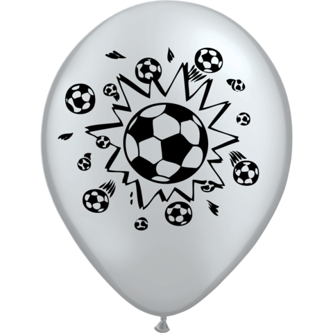 GLOBO PELOTAS DE FUTBOL BLANCO CON NEGRO X 50 UNIDADES