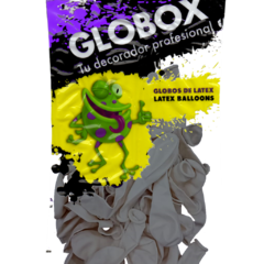 GLOBOX PERLADO 9" X 25 UNIDADES PLATA - comprar online
