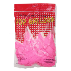 POP BALLOON STANDARD 12" X 50 UN. ROSA CHICLE - comprar online