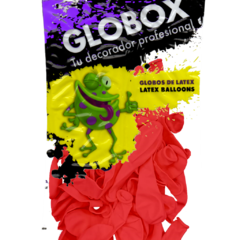 GLOBOX PERLADO 9" X 25 UNIDADES ROJO - comprar online