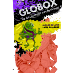 GLOBOX PERLADO 9" X 25 UNIDADES SALMON - comprar online