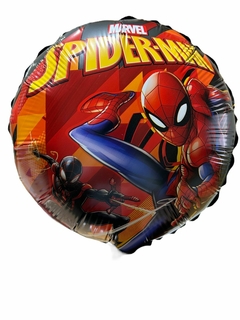 GLOBO METALIZADO 9" SPIDERMAN BORDE NEGRO