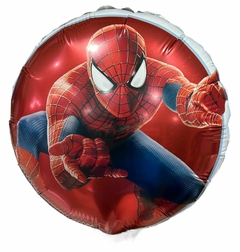 GLOBO METALIZADO 9" SPIDERMAN BORDE BLANCO