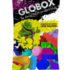 GLOBOX PERLADO 12 " SURTIDO (SOBRE X 50)