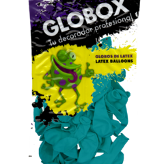 Globox Perlado Turquesa 5" (50 Unidades)