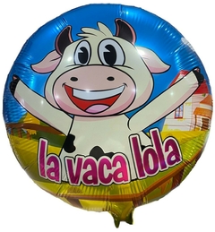 GLOBO METALIZADO 18" VACA LOLA REDONDO