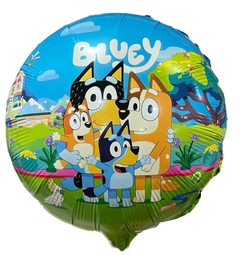 GLOBO METALIZADO 18" BLUEY CON FLIA