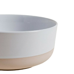 Bowl Toscana Blanco Base Beige 16 Cm - Vienna Hogar