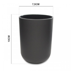 Vaso Porta Cepillo de Dientes Denver Negro Azabache - comprar online