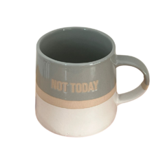 Taza Mug Conico Cerámica Not Today Gris 515 Ml - comprar online