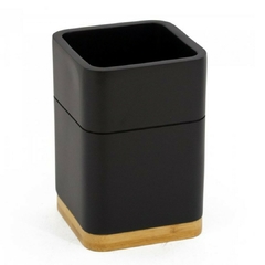 Vaso Porta Cepillo de Dientes Phoenix Negro