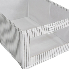 Caja Forrada Plegable para Ropa Brest Strips Grey en internet