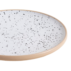 Plato Postre Korba Blanco Dots 20 Cm en internet