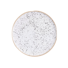 Plato Playo Korba Blanco Dots Con Beige 27 Cm - comprar online