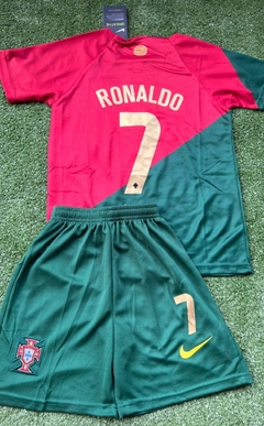 Conjunto Cristiano Ronaldo Portugal titular 22/23 #7 - Sport Gol