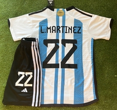 Conjunto Lautaro Martinez Argentina titular 22/23- 2 ESTRELLAS - #22