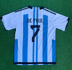 Camiseta De Paul Argentina titular 3 estrellas #7 - comprar online