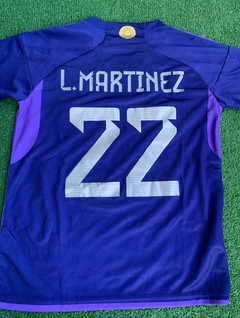 Camiseta Lautaro Martinez Argentina suplente 2 estrellas niños #22 - comprar online