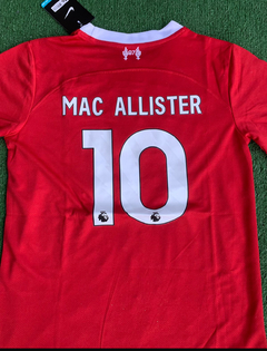 Camiseta Mac allister Liverpool titular niños #10 en internet