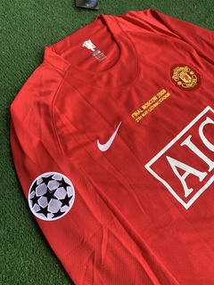 Camiseta Ronaldo Manchester United 2008 Titular Manga Larga en internet