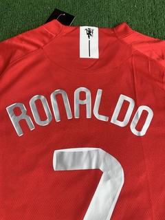 Camiseta Ronaldo Manchester United 2008 Titular Manga Larga - tienda online