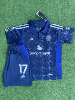 Conjunto de niños Garnacho Alternativo Manchester United Temporada 24/25