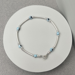 Pulseras de plata con ojitos - BLAUHAUS JOYAS