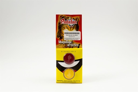 PINTAFAN MAQUILLAJE 4 GS SET X 2 AMARILLO-ROJO 0013-0014