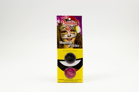 PINTAFAN MAQUILLAJE 4 GS SET X 2 CALACA NEGRO-FUCSIA 0013-0810