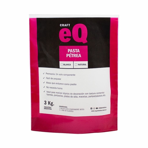 EQ PASTA PETREA BLANCA 3 KG