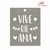 LAS LUPES STENCIL STND083D 12X15 CM CARTEL VIVE RIE AMA