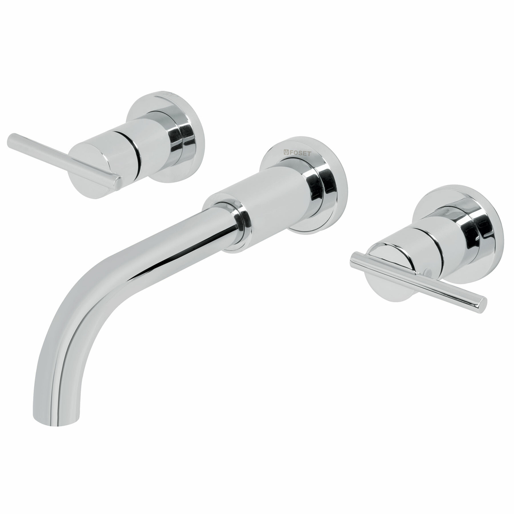 Mezcladora cromo de pared para lavabo Foset