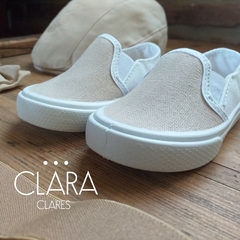 Pancha beige y blanca - comprar online