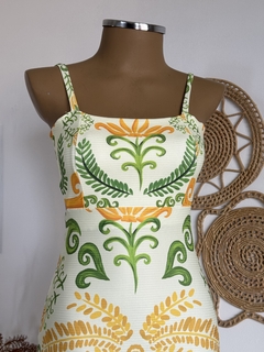 Vestido Mid malha canelada - (cópia) - Maria Mariá Moda e Acessórios