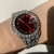 Relógio Cravejado Luxury Vermelho Maquinário Importado - Perk Joias