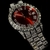 Relógio Cravejado Luxury Vermelho Maquinário Importado na internet