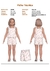 Modelagem de Conjunto infantil Menina para malha com elastano. ref 300.988