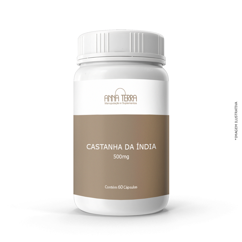 Castanha da Índia 500mg - 60 Cápsulas (60 Doses) - Recover Farma