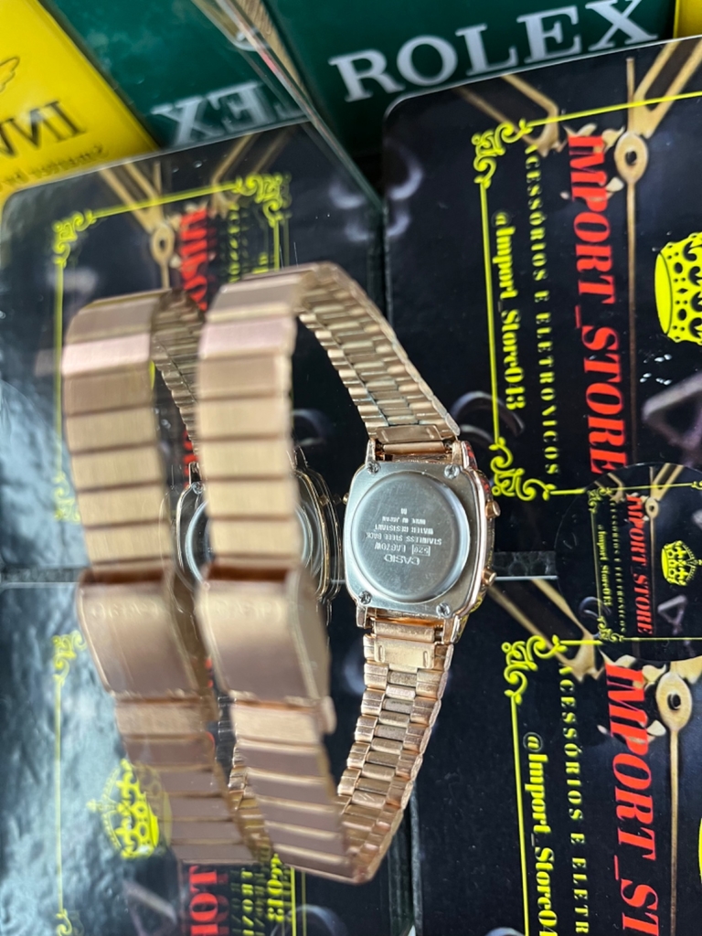 CASIO VINTAGE MINI ROSE 25MM A PROVA D GUA 10ATM