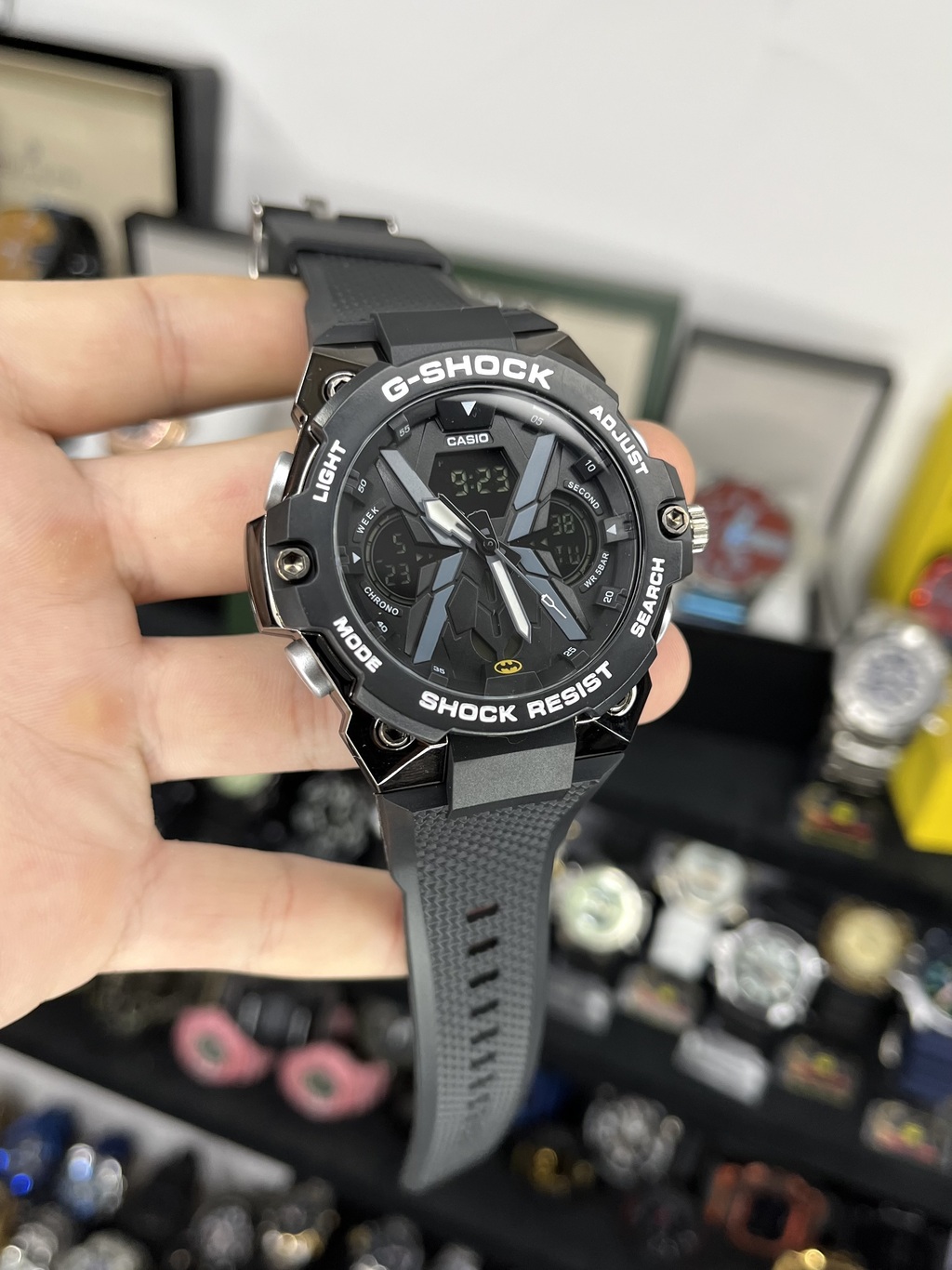 G SHOCK BATMAN PRETO 45MM A PROVA DAGUA 10ATM