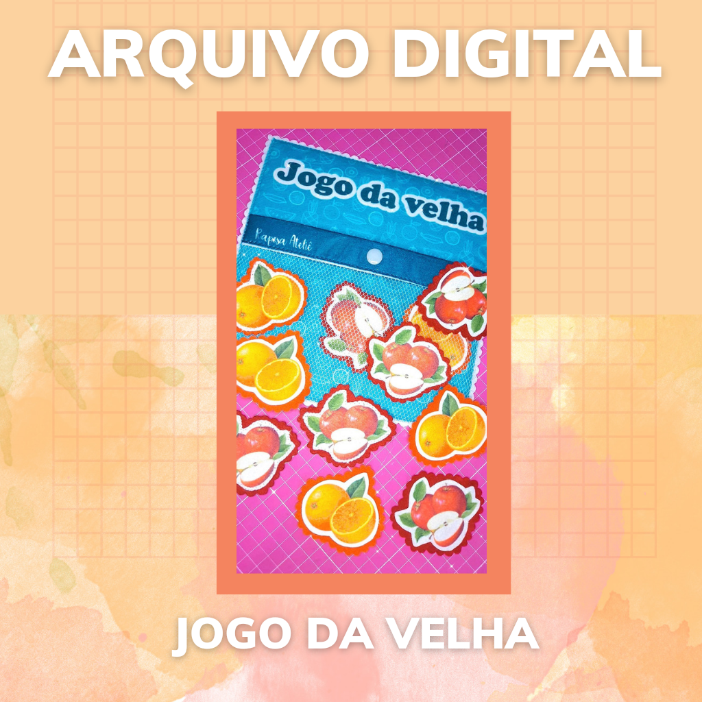 Arte: Jogo da velha WANDINHA (arquivo digital) – criacoesemfamilia