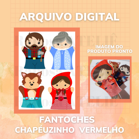 Kit Digital Chapeuzinho Vermelho Corte