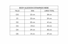 BODY ALGODON FLOREADO BEBA - Manchitas