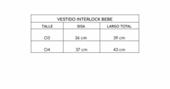 VESTIDO INTERLOCK FLOREADO BEBA - Manchitas