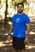 Camiseta Mountain Do Sport Bio Soft Poliamida Azul Masculina UV+